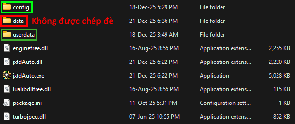 Hướng dẫn cập nhật