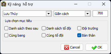 Ví dụ cấu hình kỹ năng hỗ trợ LT