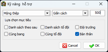 Ví dụ cấu hình kỹ năng hỗ trợ MD