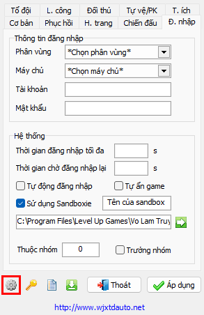 Cấu hình auto